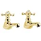 Deva Tudor Basin Taps - Gold - TUD01/501 Large Image