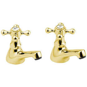 Deva Tudor Bath Taps - Gold - TUD02/501 Large Image