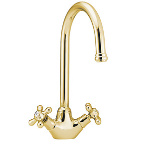 Deva Venetian Mono Sink Mixer with Swivel Spout - Gold - SM057/501 Large Image