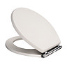 Devon Carlton Cashmere Quick Release Toilet Seat with Chrome Hinges Large Image