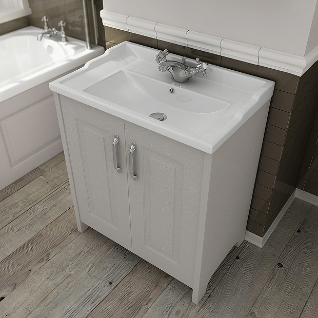 Devon Cashmere 600mm Traditional 2 Door Vanity Unit | Available Now