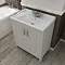 Devon Cashmere Traditional 2 Door Vanity Unit (600 x 460mm) Profile Large Image