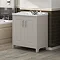 Devon Cashmere Traditional 2 Door Vanity Unit (800 x 460mm) Feature Large Image