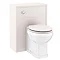 Devon Ivory 600mm Traditional Back To Wall WC Unit with Pan + Seat  Feature Large Image