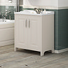 Devon Ivory Traditional 2 Door Vanity Unit (800 x 460mm) Feature Large Image