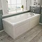 Devon Ivory Single Ended Traditional Bath with Panels Large Image