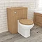 Devon Oak 600mm Traditional Back To Wall WC Unit Profile Large Image