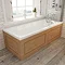 Devon Oak Single Ended Traditional Bath with Panels Large Image