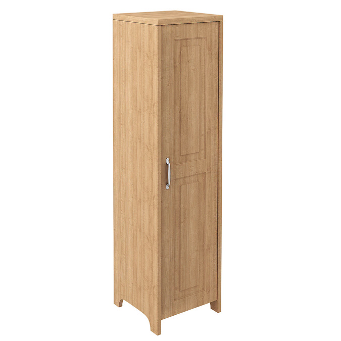 Devon Oak Traditional Tall Storage Cabinet Large Image