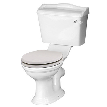 Devon Ryther Close Coupled Toilet with Cashmere Soft Close Seat Profile Large Image