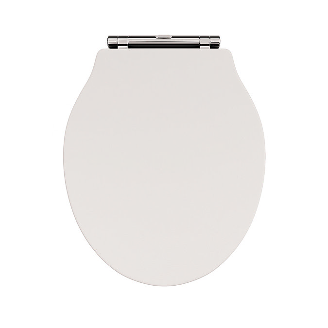 Devon Ryther Ivory Quick Release Toilet Seat with Chrome Hinges Profile Large Image