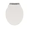Devon Ryther Ivory Quick Release Toilet Seat with Chrome Hinges Profile Large Image