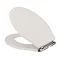 Devon Ryther Ivory Quick Release Toilet Seat with Chrome Hinges Large Image