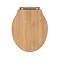 Devon Ryther Close Coupled Toilet with Oak Soft Close Seat Feature Large Image