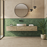 Dewsbury Rustic Matt Green Wall Tiles 75 x 300mm