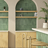 Dewsbury Rustic Matt Green Wall Tiles 75 x 300mm