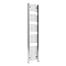 Diamond Curved Heated Towel Rail - W400 x H1800mm - Chrome