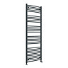 Diamond Curved Heated Towel Rail - W600 x H1800mm - Anthracite