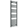 Diamond Curved Heated Towel Rail - W500 x H1600mm - Anthracite Large Image