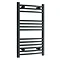 Diamond Curved Heated Towel Rail - W500 x H800mm - Anthracite Large Image