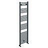 Diamond Heated Towel Rail - 400mm x 1600mm - Anthracite - Straight