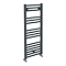 Diamond Heated Towel Rail - W400 x H1000mm - Anthracite - Straight