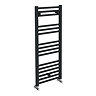 Toreno Heated Towel Rail - Matt Black - 400 x 1000mm - Straight Bars