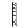 Diamond Heated Towel Rail - W400 x H1800mm - Anthracite - Straight