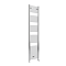 Diamond Heated Towel Rail - W400 x H1800mm - Chrome - Straight