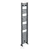 Diamond Heated Towel Rail - W300 x H1600mm - Anthracite - Straight