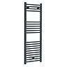 Diamond Heated Towel Rail - W400 x H1200mm - Anthracite - Straight