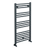 Diamond Heated Towel Rail - W500 x H1000mm - Anthracite - Straight