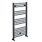 Diamond Heated Towel Rail - W500 x H1000mm - Anthracite - Straight