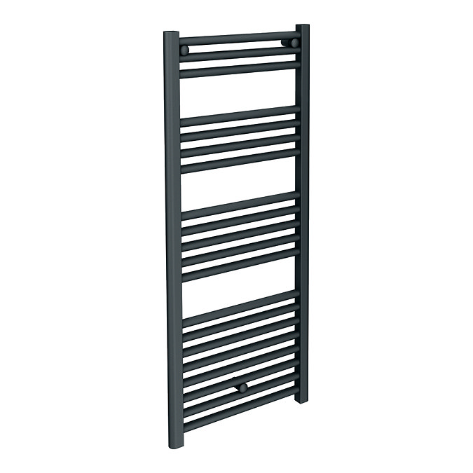 Diamond Heated Towel Rail - W500 x H1200mm - Anthracite