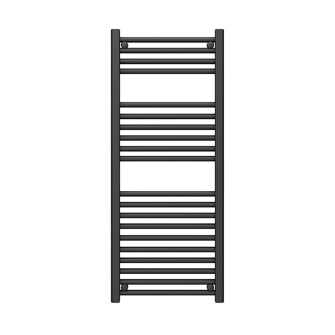 Diamond Heated Towel Rail - W500 x H1200mm - Anthracite  Feature Large Image