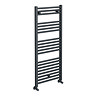 Diamond Heated Towel Rail - W500 x H1200mm - Anthracite - Straight