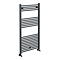 Diamond Heated Towel Rail - W600 x H1200mm - Anthracite - Straight
