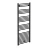 Diamond Heated Towel Rail - W600 x H1600mm - Anthracite  Profile Large Image