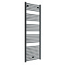 Diamond Heated Towel Rail - W600 x H1800mm - Anthracite - Straight Large Image