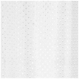 Extra Long Diamond Shower Curtain W1800 x H2200mm - White - 67210B Medium Image