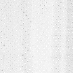 Extra Long Diamond Shower Curtain W1800 x H2200mm - White - 67210B Large Image