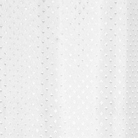 Extra Wide Diamond Shower Curtain W2500 x H2000mm - White - 67210F Large Image