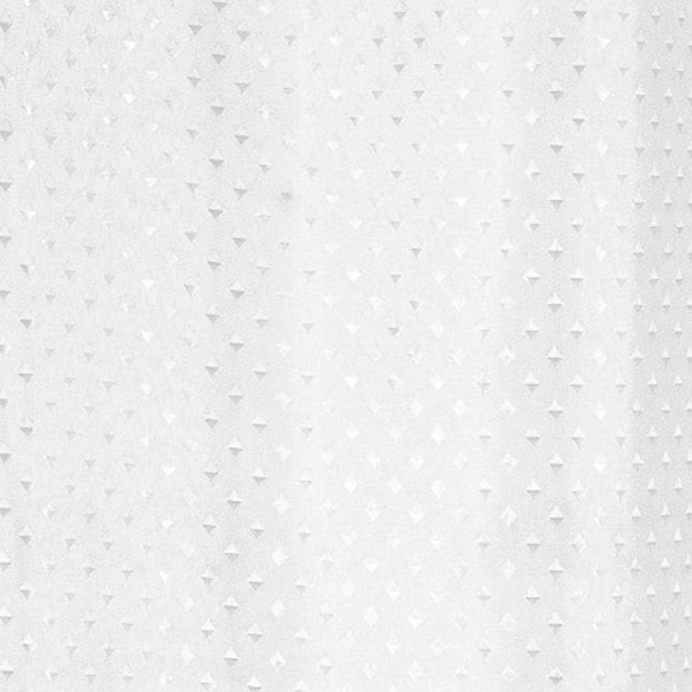 Extra Long Diamond Shower Curtain W2135 x H2135mm - White - 67211 Large Image