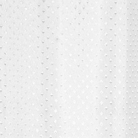 Extra Long Diamond Shower Curtain W2135 x H2135mm - White - 67211 Large Image
