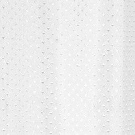 Extra Long Diamond Shower Curtain W1800 x H2400mm - White - 67214 Large Image