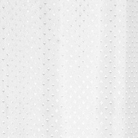 Extra Long Diamond Shower Curtain W1800 x H2400mm - White - 67214 Large Image