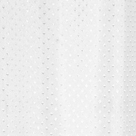 Extra Long Diamond Shower Curtain W1800 x H2400mm - White - 67214 Large Image