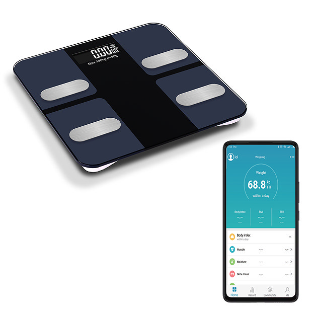 Digital Smart Bathroom Scales with Bluetooth Victorian Plumbing UK