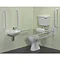 Low Level Doc M Complete Bathroom Suite with Support Rails Large Image