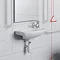 Milton Doc M Pack - Accessible Bathroom Toilet, Basin + White Grab Rails  Profile Large Image